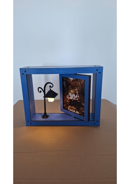 El Yapımı Ahşap Dönen Çerçeve Işıklı Sokak Lambası modelleri