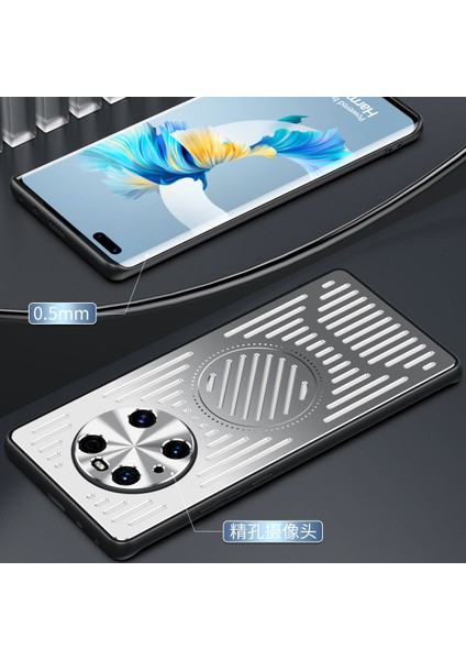 Huawei Mate 40 Pro Kılıfı, Manyetik Metal Isı Dağıtıcı Koruyucu Kılıf-Siyah (Yurt Dışından) modelleri