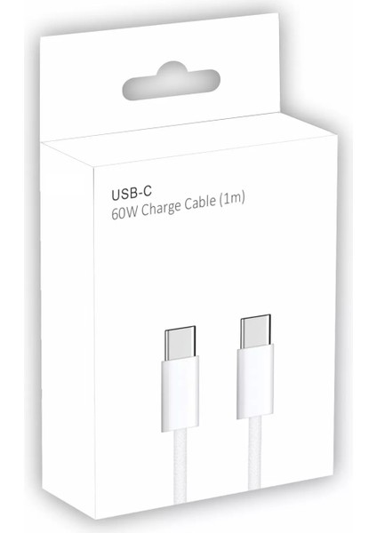 Type C-C 60WATT Örgülü Hızlı Şarj Kablosu, iPhone 15/16 ve Android Uyumlu, 1 mt fırsatları