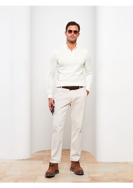 Yeni Sezon Fermuarlı Dik Yaka Uzun Kollu Erkek Triko Kazak indirimleri