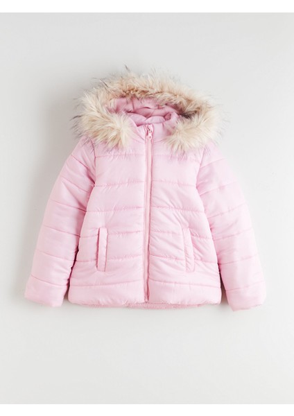 Yeni Sezon Kapüşonlu Kız Çocuk Şişme Mont