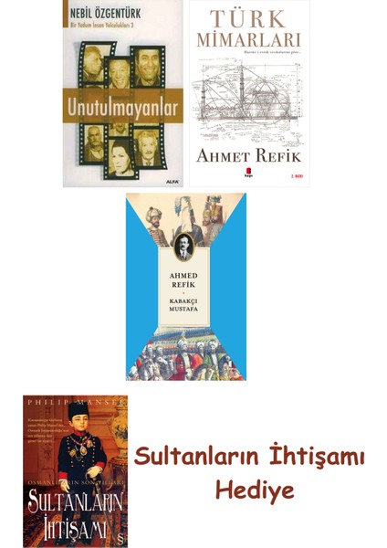 Unutulmayanlar + Türk Mimarları + Kabakçı Mustafa + Her Şeyin An... + Sultanların Ihtişamı