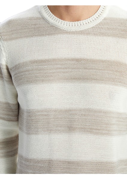 Yeni Sezon Bisiklet Yaka Uzun Kollu Çizgili Erkek Triko Kazak modelleri