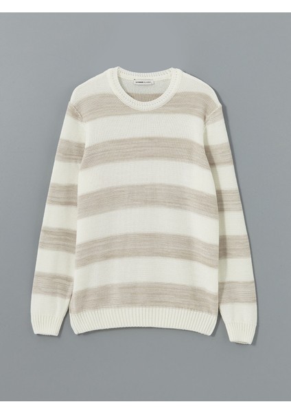 Yeni Sezon Bisiklet Yaka Uzun Kollu Çizgili Erkek Triko Kazak indirimleri