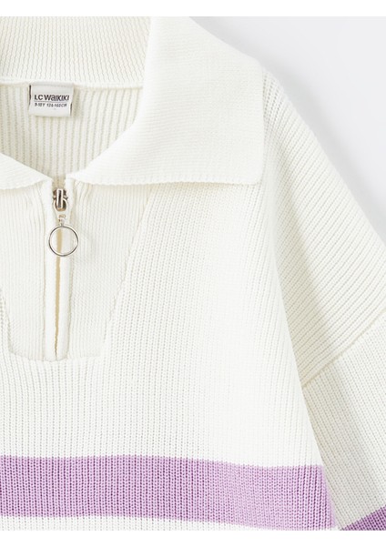 Yeni Sezon Polo Yaka Kız Çocuk Triko Kazak fırsatları