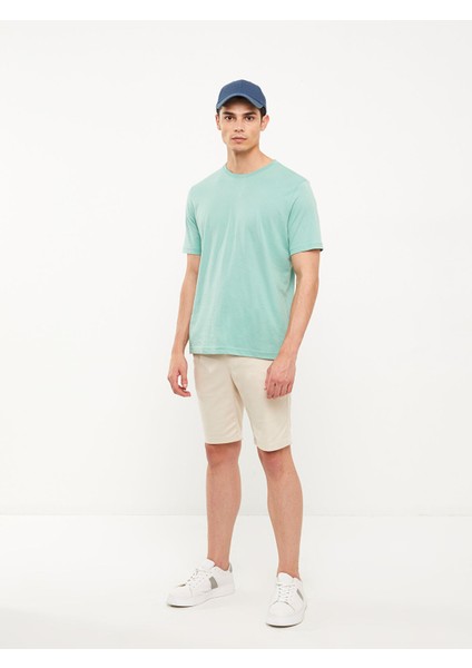 Yeni Sezon Slim Fit Gabardin Erkek Şort