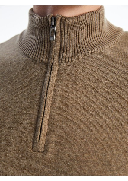 Yeni Sezon Dik Yaka Uzun Kollu Erkek Triko Kazak modelleri