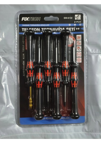 6 Parça Saatçi ve Telefoncu Onarım Tornavida Seti Hassas Tornavida Seti indirimleri