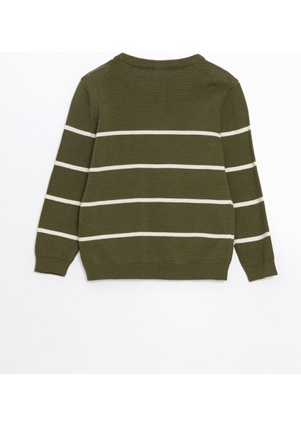 Yeni Sezon Bisiklet Yaka Çizgili Triko Erkek Çocuk Kazak modelleri