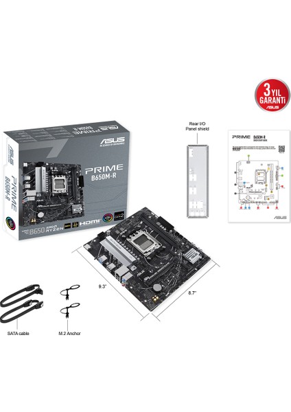 Asus Prıme B650M-R 2xddr5 HDMI 2xm.2 Am5 Anakart