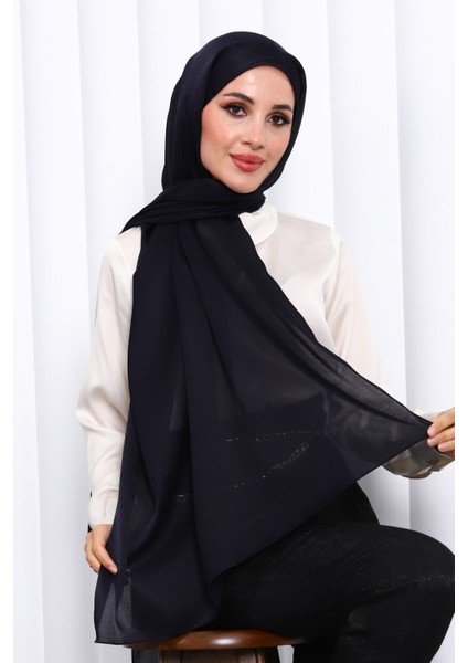 Koyu Lacivert Jan Jan Şal