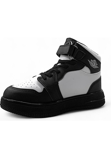 Haykatpu Siyah Cırtlı Ortopedik Bilekli Erkek Çocuk Sneaker Spor Ayakkabı modelleri