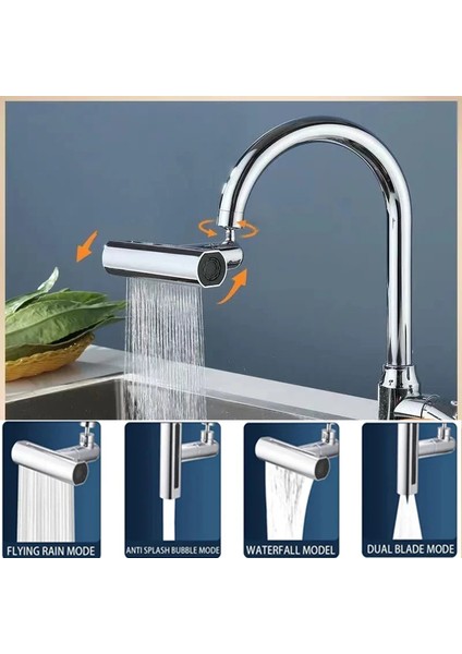 Ieg® Mutfak Musluğu Püskürtme Başlığı 4ın1 (4887)