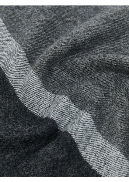 Yeni Sezon Püskül Detaylı Çizgili Erkek Atkı modelleri