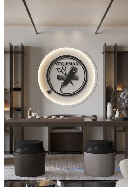 Kişiye Özel Isimli Metal Berber Salon Duvar Dekoru Metal Kuaför Tabelası fiyatları