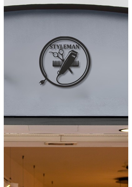 Kişiye Özel Isimli Metal Berber Salon Duvar Dekoru Metal Kuaför Tabelası modelleri