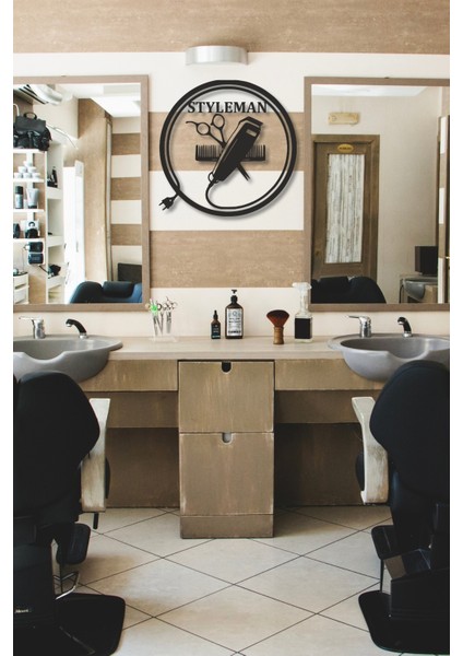 Kişiye Özel Isimli Metal Berber Salon Duvar Dekoru Metal Kuaför Tabelası indirimleri