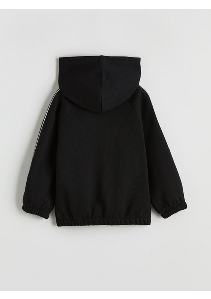 Yeni Sezon Fiyonk Nakışlı Kız Çocuk Kalın Fermuarlı Sweatshirt fırsatları