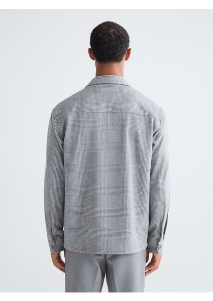 Yeni Sezon Regular Fit Uzun Kollu Ekose Erkek Gömlek Ceket fırsatları