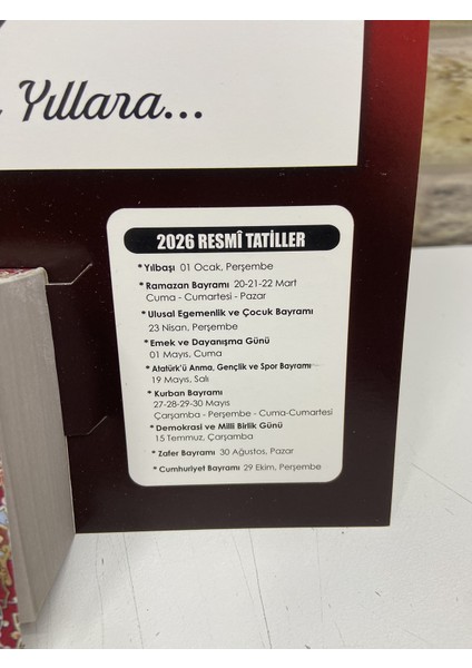 Ömür Takvim Atatürk Görselli 3.bölge 2026 Kartonlu Yapraklı Duvar Takvimi indirimleri