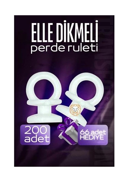 Bfs Elle Dikmeli Perde Düğmesi Perde Ruleti 266 Adet