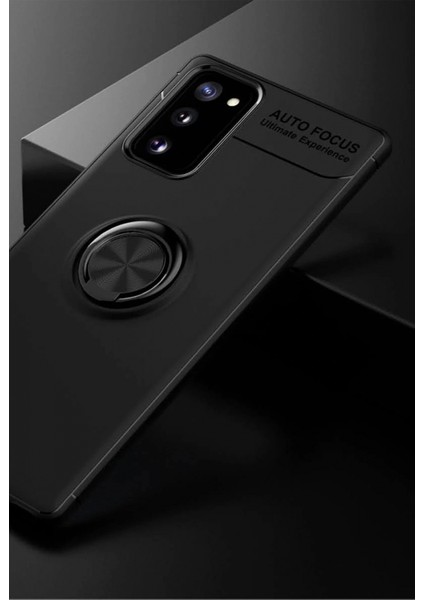 Ieg Samsung Galaxy Note 20 Kılıf Range Yüzüklü Silikon - Siyah fiyatları