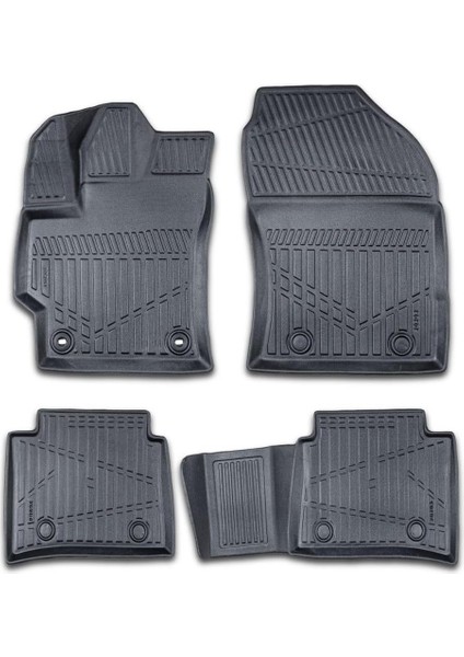 Corolla Sedan 2019-2025 Için Havuzlu Paspas, Yüksek Kenarlı, Esnek, Araca Özel, Kokusuz, Oto Paspas