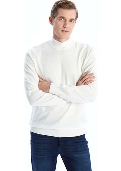 Yeni Sezon Yarım Balıkçı Yaka Uzun Kollu Erkek Triko Kazak