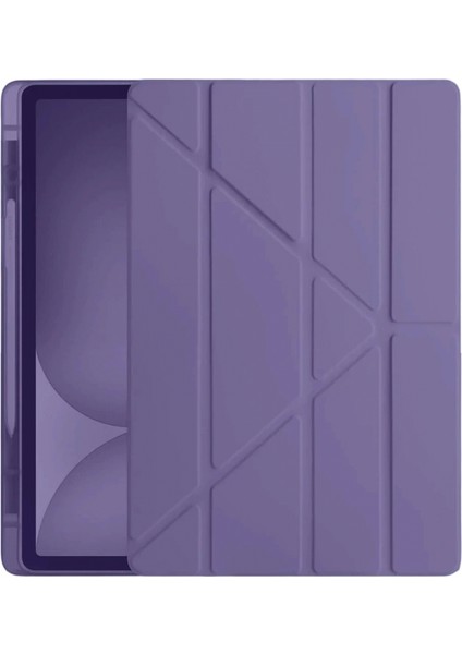 Ieg iPad Pro 11 (2024) Kılıf Kalemlikli Hugo Tablet Kılıfı - Mor