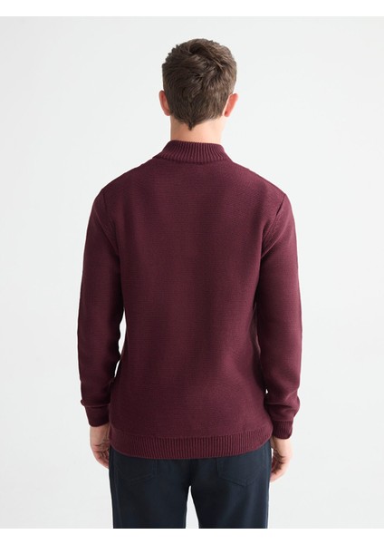 Yeni Sezon Fermuarlı Dik Yaka Erkek Triko Kazak fırsatları