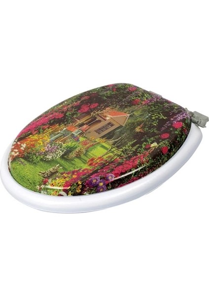 Lüks Yumuşak Süngerli Desenli Pufidik Klozet Kapağı Ekstra Kalın Süngerli indirimleri