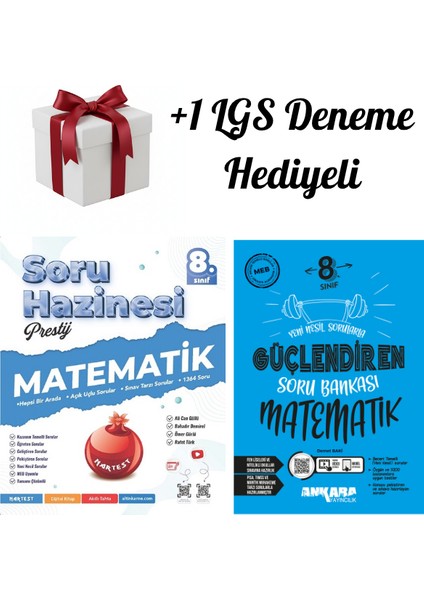 Nartest ve Ankara 8.sınıf (Lgs) Matematik Güçlendiren Branş Denemeleri + 1 Lgs Deneme Hediyeli