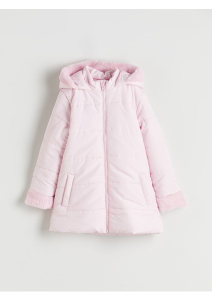 Yeni Sezon Kapüşonlu Kız Çocuk Mont