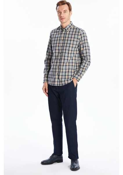 Yeni Sezon Regular Fit Uzun Kollu Ekose Erkek Gömlek fiyatları