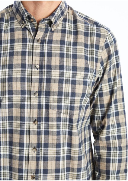 Yeni Sezon Regular Fit Uzun Kollu Ekose Erkek Gömlek modelleri