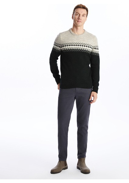 Yeni Sezon Bisiklet Yaka Uzun Kollu Desenli Erkek Triko Kazak fiyatları