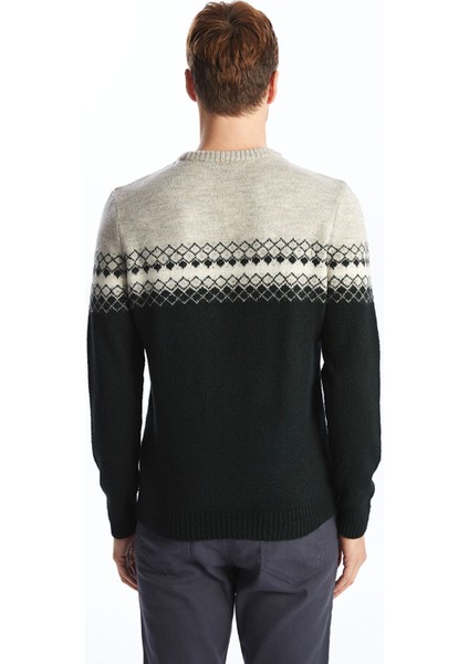 Yeni Sezon Bisiklet Yaka Uzun Kollu Desenli Erkek Triko Kazak fırsatları