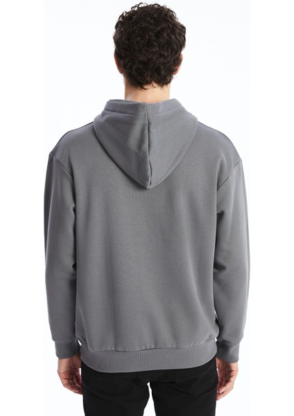 Yeni Sezon Uzun Kollu Baskılı Erkek Kalın Hoodie fırsatları