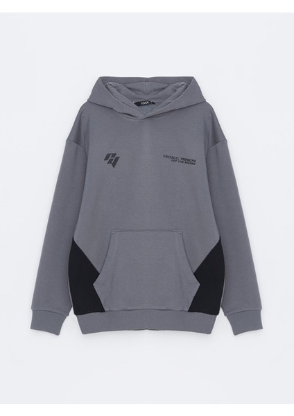 Yeni Sezon Uzun Kollu Baskılı Erkek Kalın Hoodie indirimleri