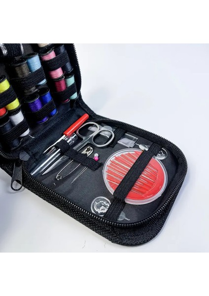 24 Parça Çantalı Dikiş Seti – Portatif Seyahat ve Ev Tipi Tam Donanımlı fırsatları