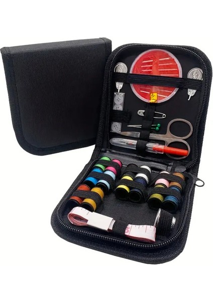 24 Parça Çantalı Dikiş Seti – Portatif Seyahat ve Ev Tipi Tam Donanımlı indirimleri