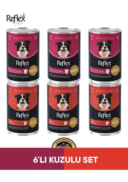 Plus Köpek Maması 6'lı Kuzulu Set