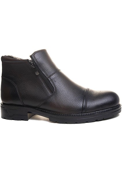 Siyah Çift Fermuarlı Su Geçirmez Içi Yünlü Erkek Kısa Bot fiyatları