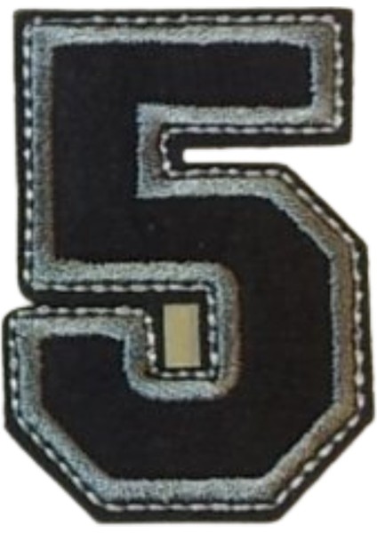 Aplike Ütü Ile Yapışan 5 Rakamı Arma 4x4 cm