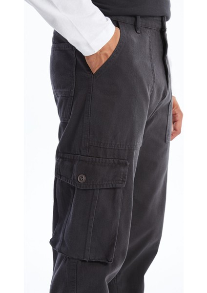 Yeni Sezon Standart Kalıp Gabardin Erkek Kargo Pantolon modelleri