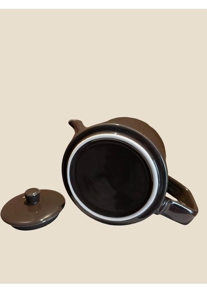 Tisana Porselen Demlik 1500 cc Büyük Boy, Füme Renk fırsatları