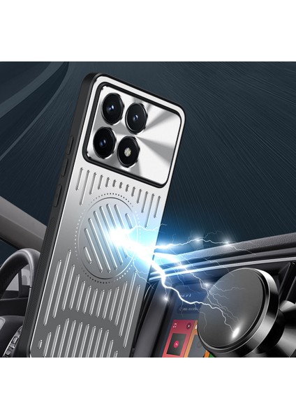 Xiaomi Redmi K70 Ultra Kılıfı, Manyetik Metal Isı Dağıtıcı Koruyucu Kılıf-Mavi (Yurt Dışından) fırsatları