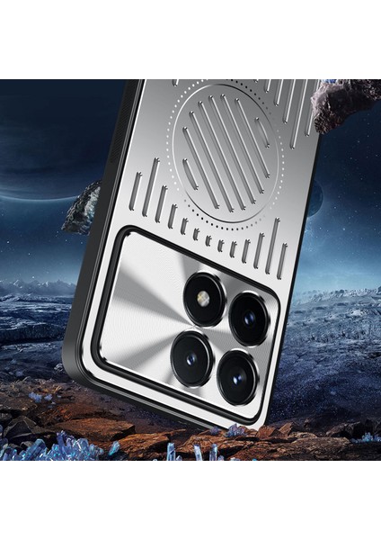 Xiaomi Redmi K70 Ultra Kılıfı, Manyetik Metal Isı Dağıtıcı Koruyucu Kılıf-Mavi (Yurt Dışından) indirimleri