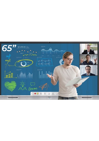 Dahua DHI-LCH65-MC410-B 65" Dokunmatik 4K 3840X2160 Akıllı Tahta fiyatları