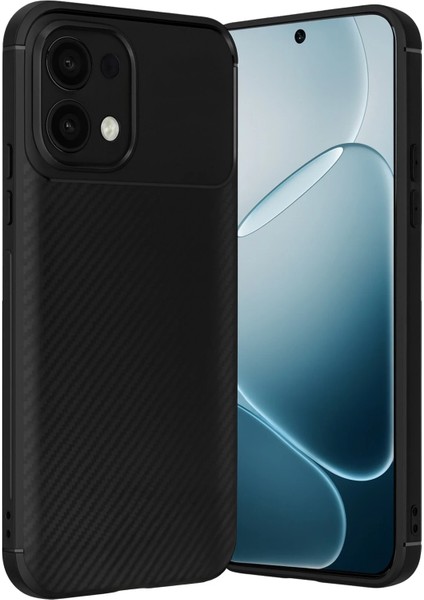 Oppo A6 Pro 4g Kılıf Karbon Görünümlü Silikon Azn-Negro
